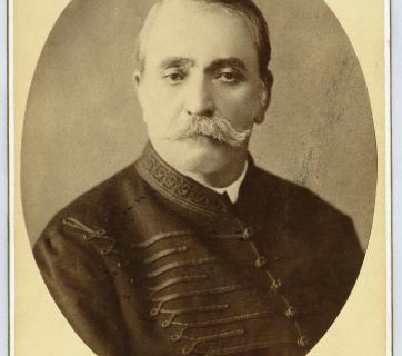 Portrait of Constantine Xenocratis (1803-1876) wearing his tunic.  Photographic Archive of the National Historical Museum